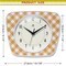 Infinity Instruments Plaid Trapezium Wall Clock, Orange, 9.25 in. x 10.875 in. 20352OR-4579 - alternate 6